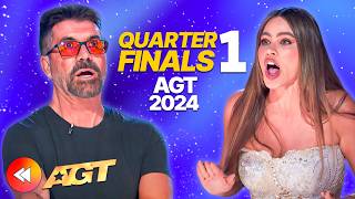 NEW Americas Got Talent ✨ Quarterfinals 1 ALL PERFORMANCES 🤩  AGT 2024 🇺🇸 [upl. by Mehalick]