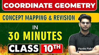 COORDINATE GEOMETRY in 30 Minutes  Mind Map Series for Class 10th [upl. by Ttenrag]