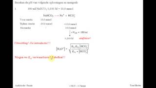 pH berekening amfoteren  oefening 1 [upl. by Petrie]