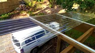 How to install polycarbonate roofing [upl. by Aisatal475]