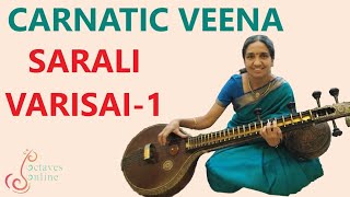 Carnatic Veena  Sarali Varisai 1 [upl. by Strepphon832]