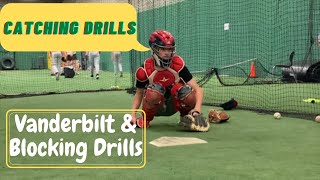 Baseball catcher drills  Vanderbilt drills [upl. by Norvall669]