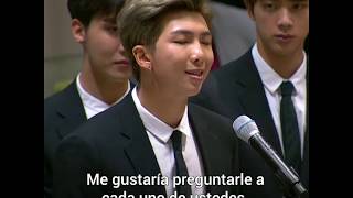 Discurso de BTS durante la Asamblea General de Naciones Unidas 2018  UNICEF [upl. by Robenia435]