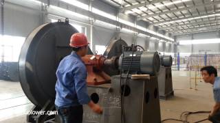 Running test of high pressure centrifugal blower—SIMO Blower [upl. by Eelir363]