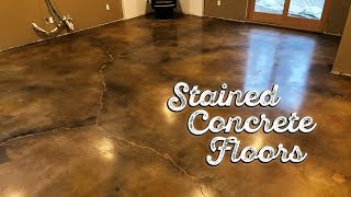 Stained Concrete Floors [upl. by Ahsropal965]