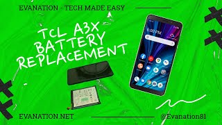 TCL A3X Battery Replacement [upl. by Giglio430]