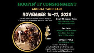 Hoofin It Tack Consignment Sale How to Consign [upl. by Yong]