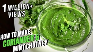 How To Make Coriander Mint Chutney  Easy Recipe By Ruchi Bharani  Basic Cooking [upl. by Rufe]