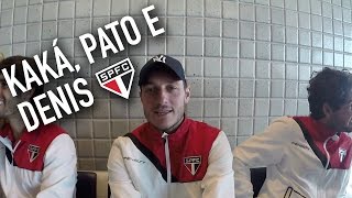 Kaká e Pato acabam com sossego de Denis no aeroporto  São Paulo FC [upl. by Hilbert]