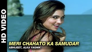 Meri Chahato Ka Samundar  Jurm  Abhijeet Alka Yagnik  Bobby Deol amp Lara Dutta [upl. by Llerrah]