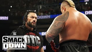 Roman Reigns Solo Sikoa Battle to be Tribal Chief  WWE SmackDown Highlights 81624  WWE on USA [upl. by Leizo]