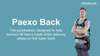 Paexo Back by Ottobock  Exoskeletons designed to improve ergonomics in the workplace [upl. by Gloriane386]