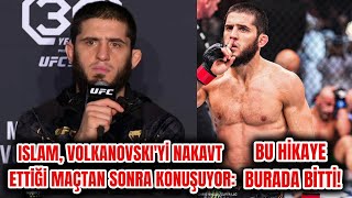 TÜRKÇE ISLAM MAKHACHEV NAKAVTLA KAZANDIĞI ALEXANDER VOLKANOVSKI 2 MAÇI SONRASI KONUŞUYOR UFC 294 [upl. by Martelli]