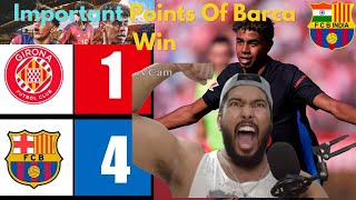 BARCELONA win Over GIRONA 41 🔥 LAMINE YAMALOLMO PEDRI HANSI FLICK 🤩 MATCH REVIEW [upl. by Adalai]