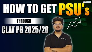 How to Get PSU Jobs Through CLAT PG 202526  Eligibility Syllabus Salary amp StrategyCLAT POINT PG [upl. by Allerym]