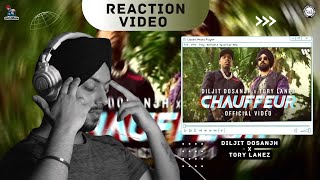 Reaction on Chauffeur Official Music Video  Diljit Dosanjh x Tory Lanez [upl. by Lleirbag40]