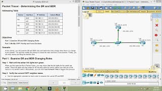 101112 Packet Tracer  Determining the DR and BDR [upl. by Pretrice403]