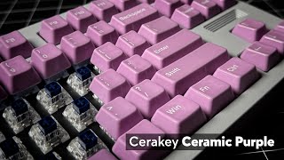 Cerakey Ceramic Purple Keycaps Sound Test on TKD Cycle8 Keyboard [upl. by Saibot168]