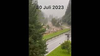 Murenabgang während Unwetter in Südtirol [upl. by Candra]