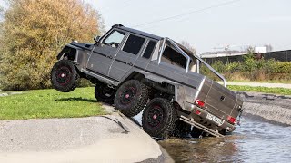 Mercedes G63 AMG 6x6  Crazy Offroad Test Drive [upl. by Nodyarg]