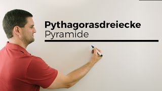 Pyramide mit Pythagorasdreiecken Übersicht  Mathe by Daniel Jung [upl. by Morril]