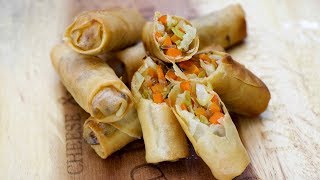 VEGETABLE LUMPIA  HOW TO MAKE FILIPINO LUMPIA  LUMPIANG GULAY [upl. by Jamie]