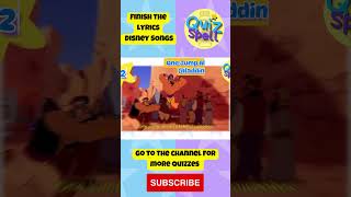 🔮Finish The Lyrics Disney Songs shorts disneyquiz [upl. by Itsuj414]