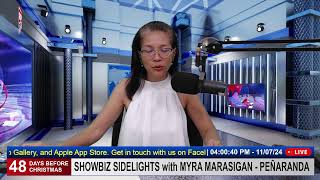 SHOWBIZ SIDELIGHTS with MYRA MARASIGAN  PEÑARANDA  RPN DXKS SURIGAO  November 07 2024 [upl. by Zelda566]