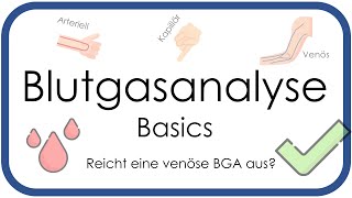 Blutgasanalyse BGA Basics  Überblick arteriell venös kapillär  Teil 1 [upl. by Namajneb]