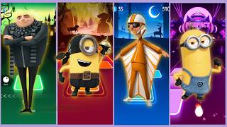 Despicable me 2 🆚 Gryu 🆚 Minions Exe 🆚 Despicable me 4  Tiles Hop EDM Rush🎶 Who Is Best [upl. by Nimoynib]