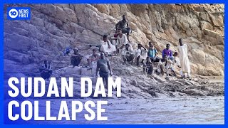 Dam Collapses In Sudan Dozens Dead  10 News First [upl. by Rissa]