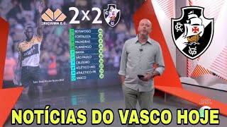 NOTICIAS DO VASCO CRICIÚMA 2 X 2 VASCO ULTIMAS NOTÍCIAS DO VASCO HOJE [upl. by Nyledaj]