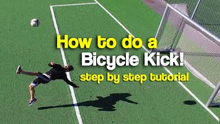 How to do a Bicycle Kick  Tutorial step by step [upl. by Ahsyad]