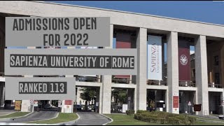 Sapienza University of Rome  NEW Admission Policy  Study in Italy [upl. by Tristram]