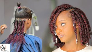 How To Do FLUFFY NATURAL BRAIDS  Beginners Tutorial  Natural Hairstyles [upl. by Anaib332]