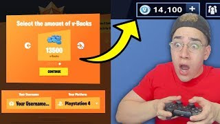 Using a Fortnite Cheat to get FREE VBUCKS [upl. by Ameyn]