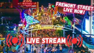 Las Vegas LIVE Fremont street Vegas LIVE Now [upl. by Debor]