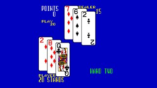 Cal Omega  Game 204 Super Blackjack Arcade Longplay 1984 Cal Omega Inc [upl. by Nadabb705]