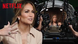 Jennifer Lopez Breaks Down Filming the Action Scenes In Atlas  Netflix [upl. by Ellinej103]