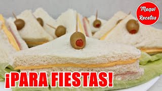 🥪 Bocadillos para Fiestas Fáciles y Económicos 💲 [upl. by Enerol]