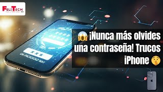 😱 ¡Nunca más olvides una contraseña Trucos iPhone 🤫 [upl. by Kcitrap]