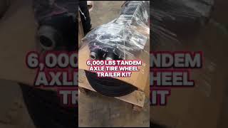 6000 lbs Tandem Axle Tire Wheel Trailer Kit [upl. by Alon]