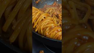 Easy and Quick Bolognese pasta in less then 30 minutes perfectpasta easypasta italianfood pasta [upl. by Ordnasela]