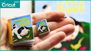 DIY Miniature Books with your Cricut  Dollhouse Printables Tutorial  Mini Brands [upl. by Alcus]