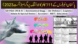 Join Pakistan Air Force as Commissioned Officer  GDP MampF Aeronautical Engg Air Defence Courses [upl. by Melak]