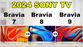 2024 Sony TV Lineup  BRAVIA 7 8 9 MiniLED QLED 4K HDR Google TV [upl. by Gregson]