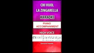 Chi Vuol La Zingarella Karaoke High voice in G Mobile [upl. by Nydia]