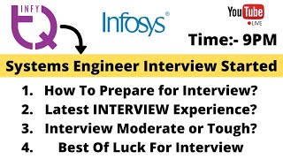 InfyTQ Interview Started  How To Prepare  Latest Interview Experience  Live Session [upl. by Rednaeel]