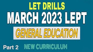 Gen Ed LET DRILLS 2023  PART 2 [upl. by Sofer709]