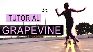 HOW TO  Grapevine on Roller Skates [upl. by Chaffinch929]